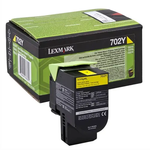 ΤΟΝΕΡ ΓΙΑ LEXMARK CS310/CS410/CS510 - Yellow - Return program cartridge - PN 70C20Y0 - /702Y - 1