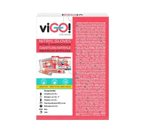 ДОМАКИНСКИ РЪКАВИЦИ НИТРИЛНИ М PREMIUM VIGO - ЧЕРНИ - image 2