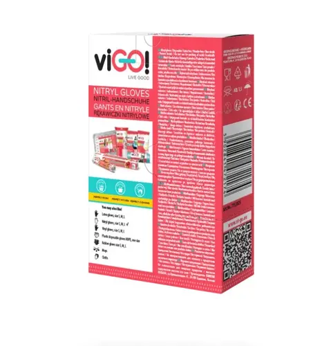 MĂNUȘI DE MENAJ DIN NITRIL M PREMIUM VIGO - NEGRE - 4