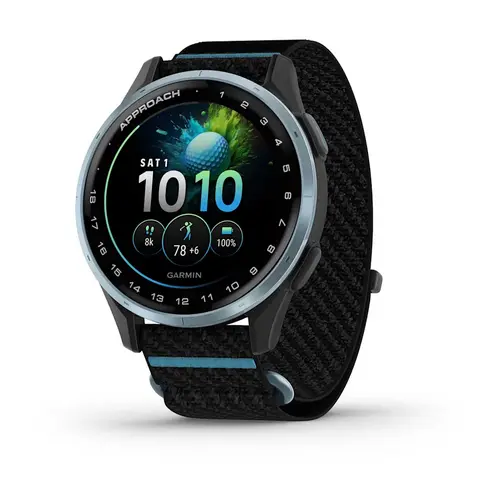 Garmin Approach® J1 - Cloud blue алуминиев безел с black/azure ComfortFit каишка 010-03898-00