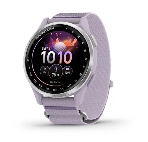 Garmin Approach® J1 - Silver алуминиев безел с lilac ComfortFit каишка 010-03898-10
