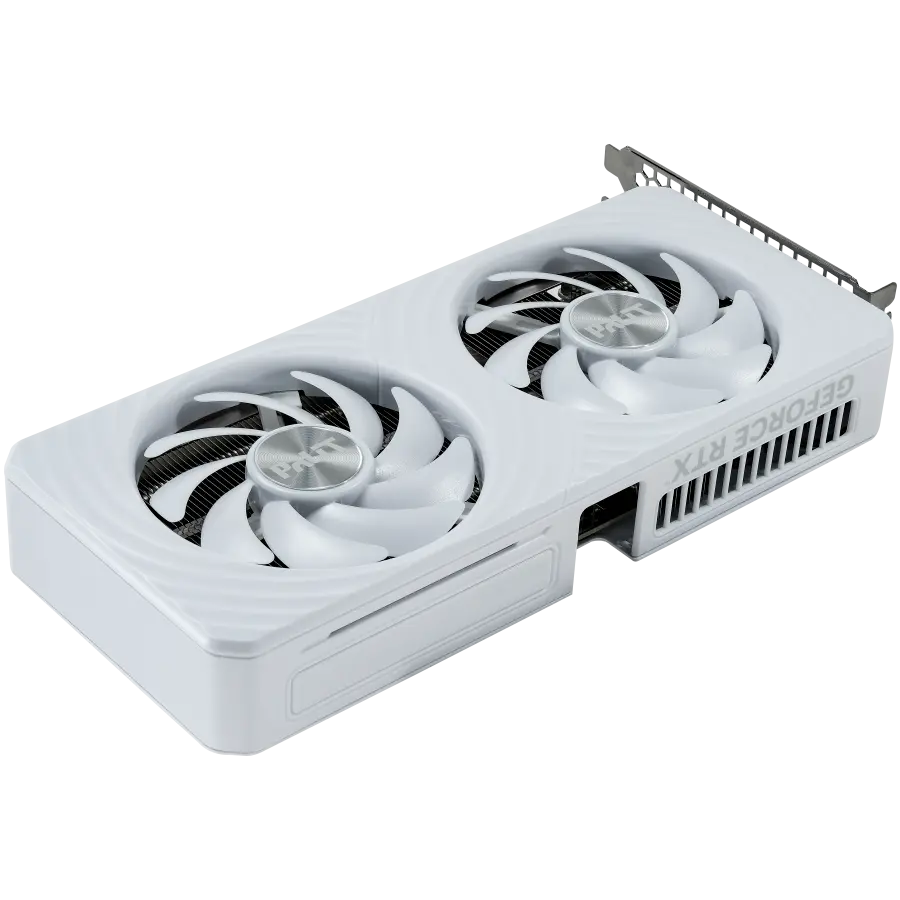 PALIT GeForce RTX 5060Ti White OC 8GB GDDR7 128 bit, 1x HDMI 2.1b, 3x DP 2.1b, 2 Fan, 1x 8-pin pwr connector, 600W, 262.1 x 126.3 x 40.1 mm, NE7506TU19P1-GB2062M - image 6