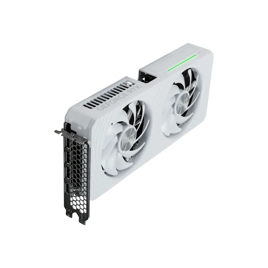 PALIT GeForce RTX 5060Ti White OC 8GB GDDR7 128 bit, 1x HDMI 2.1b, 3x DP 2.1b, 2 Fan, 1x 8-pin pwr connector, 600W, 262.1 x 126.3 x 40.1 mm, NE7506TU19P1-GB2062M - image 8