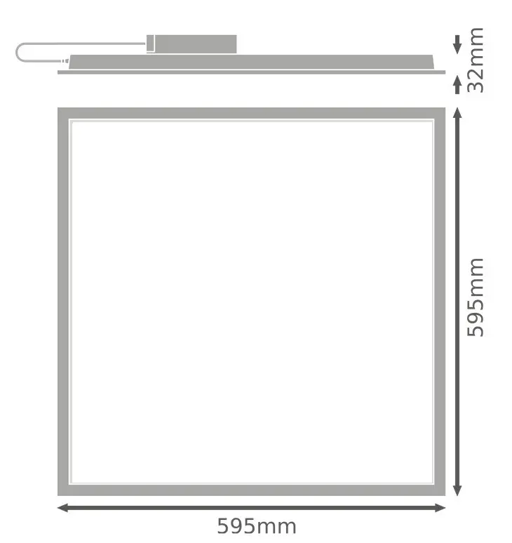 LED PANEL ECO HLO 600 46W 865 LEDVANCE - image 2