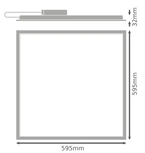 LED PANEL ECO HLO 600 46W 865 LEDVANCE - 3