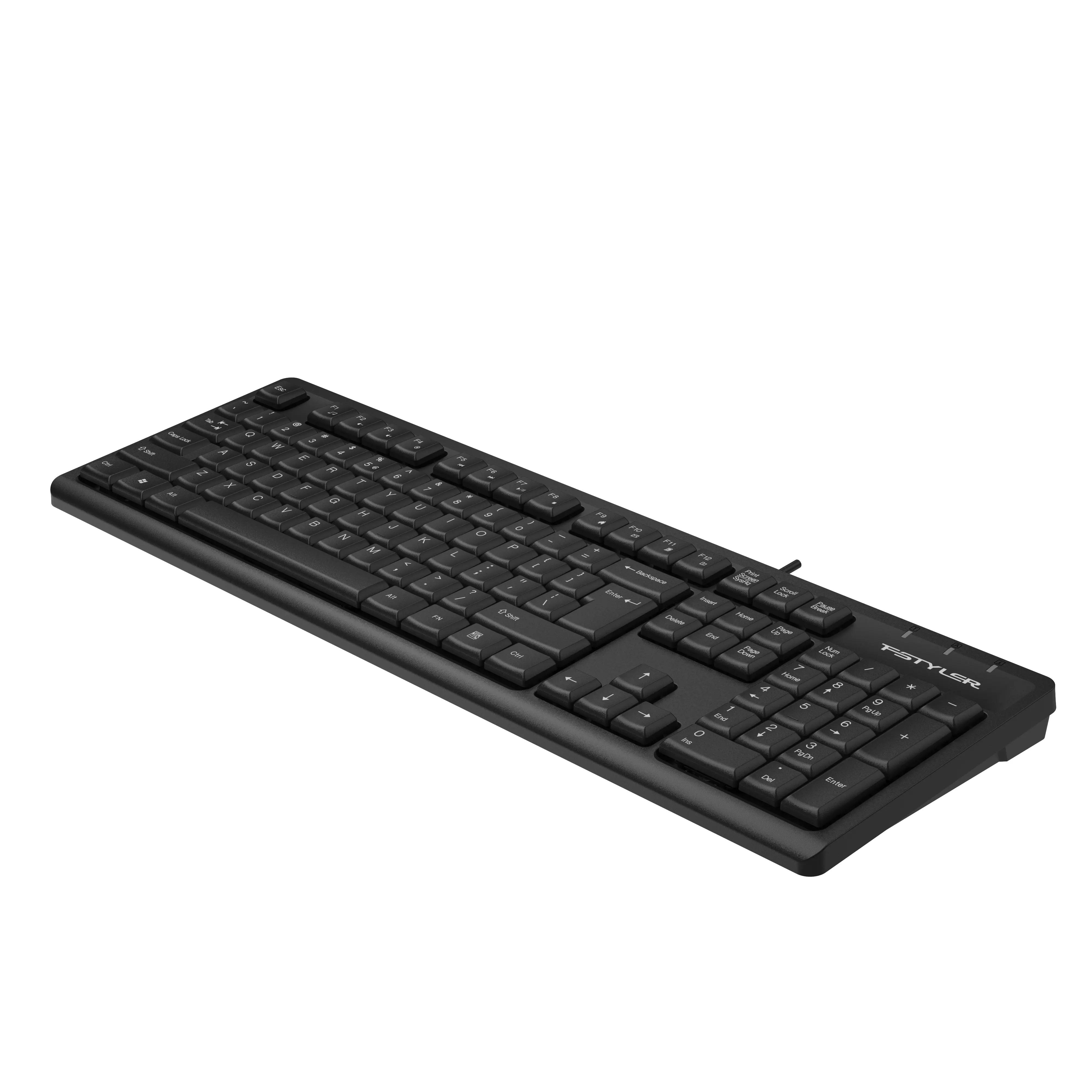 A4tech FK12 Fstyler Мултимедийна жична клавиатура, USB, водоустойчива, кирилица - image 1