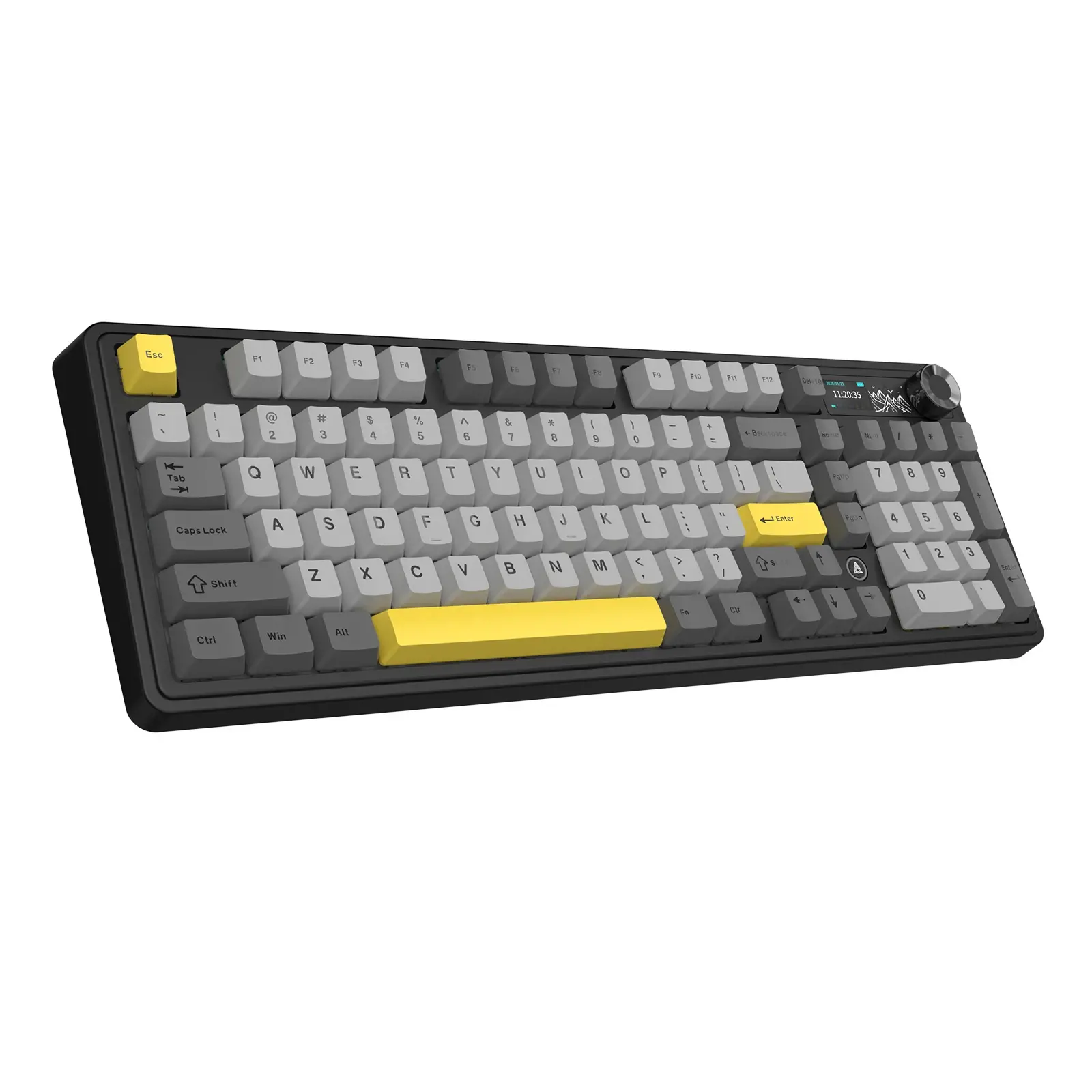 Ajazz tastatură mecanică de gaming Tastatură mecanică wireless de gaming AK980 V2 - Gift Switch [Linear] (engleză US), negru, gri - image 5