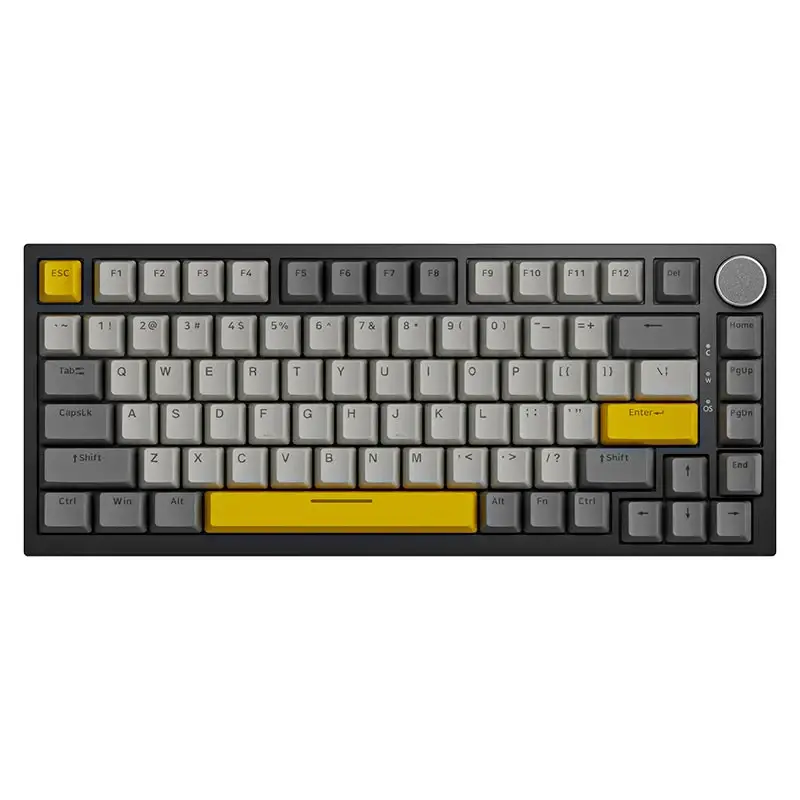 Ajazz геймърска механична клавиатура Gaming Mechanical Keyboard AK820 - Moon Switches [Linear] (English US), Black, Gray, RGB - image 1