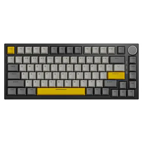 Ajazz геймърска механична клавиатура Gaming Mechanical Keyboard AK820 - Moon Switches [Linear] (English US), Black, Gray, RGB - image 1