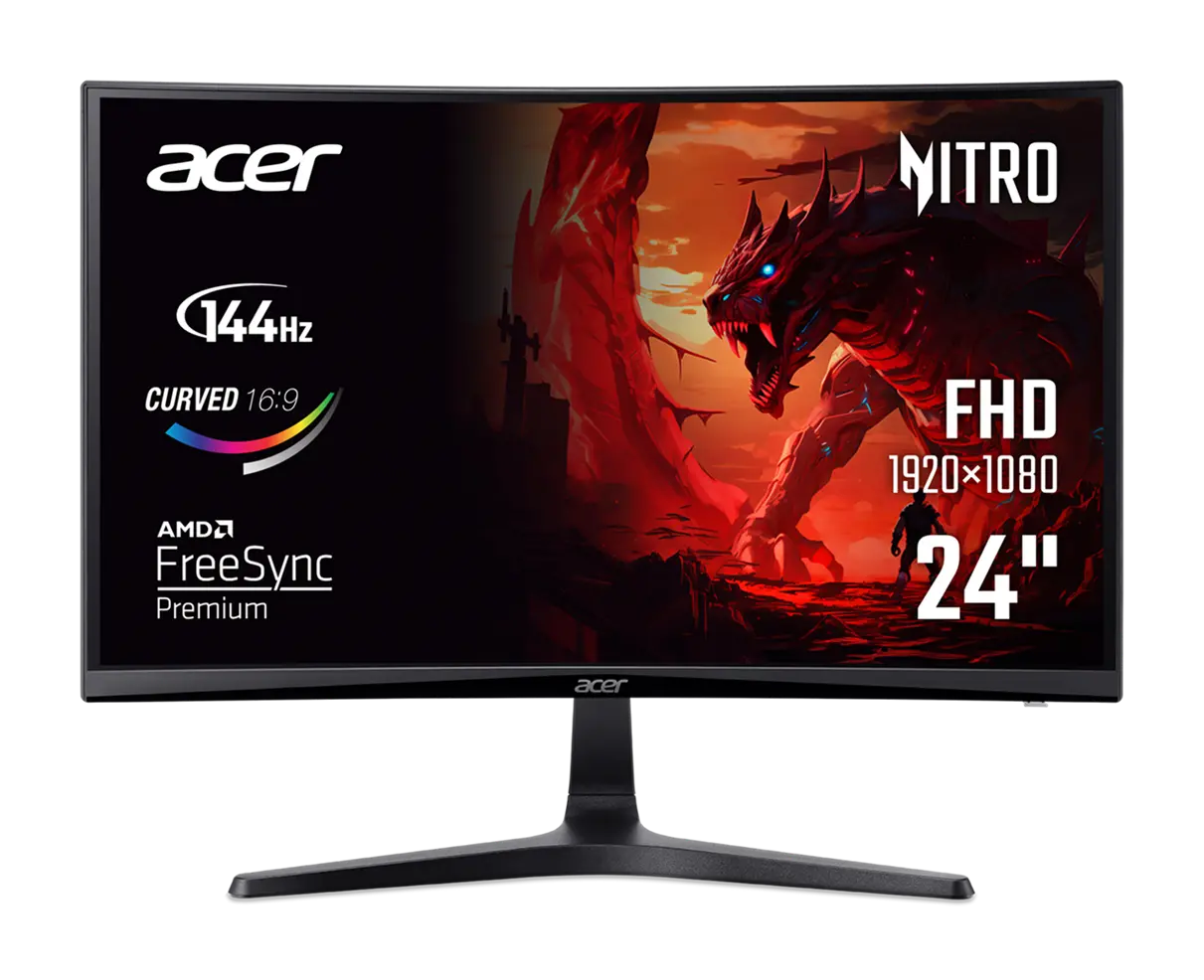 Monitor, ACER 23.6W ED240QP0BI CURVED