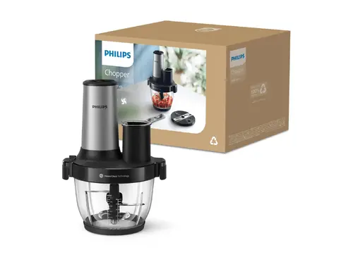 PHILIPS Πολυκόπτης 3 σε 1 Series 3000 450W PowerChop technology μπολ 2L 4 ταχύτητες - 1