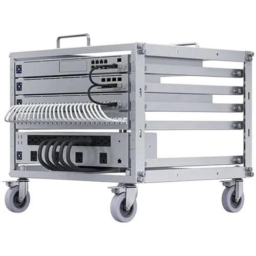 UniFi open frame 6U mobile rack, tool less
