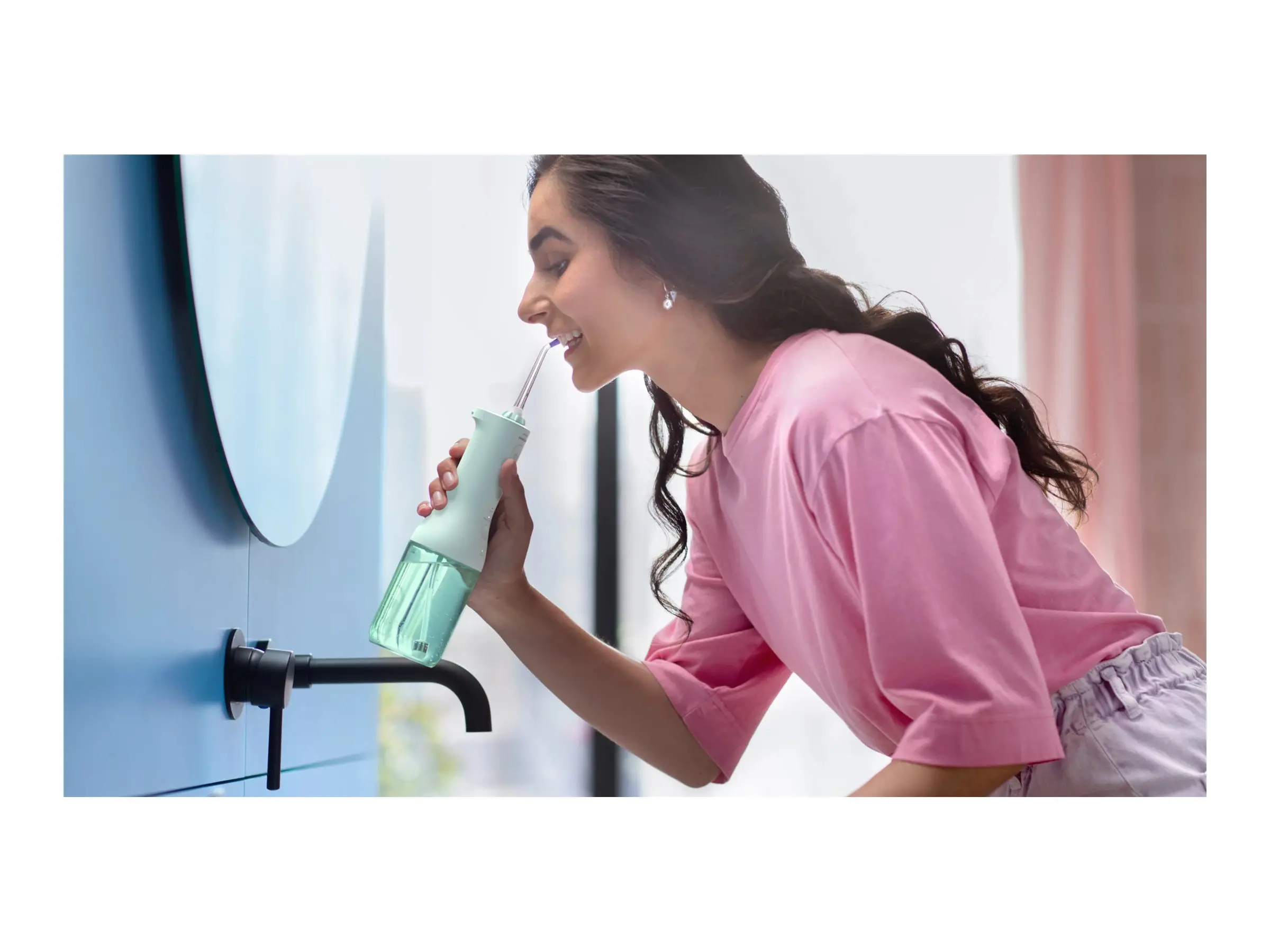 PHILIPS Cordless Power Flosser 3000 2 flossing modes 3 intensities Easy-to-fill 250ml reservoir mind green - image 9