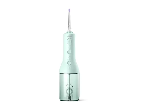 PHILIPS Power Flosser 3000 fără fir 2 moduri de curățare 3 intensități rezervor de 250ml ușor de umplut verde mentă