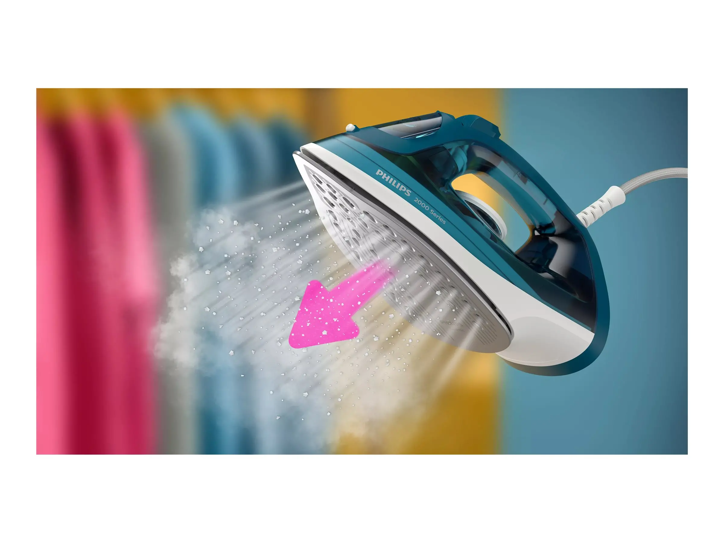 PHILIPS Σίδερο Ατμού Series 2000 25g/min 130g steam boost μπλε - image 1