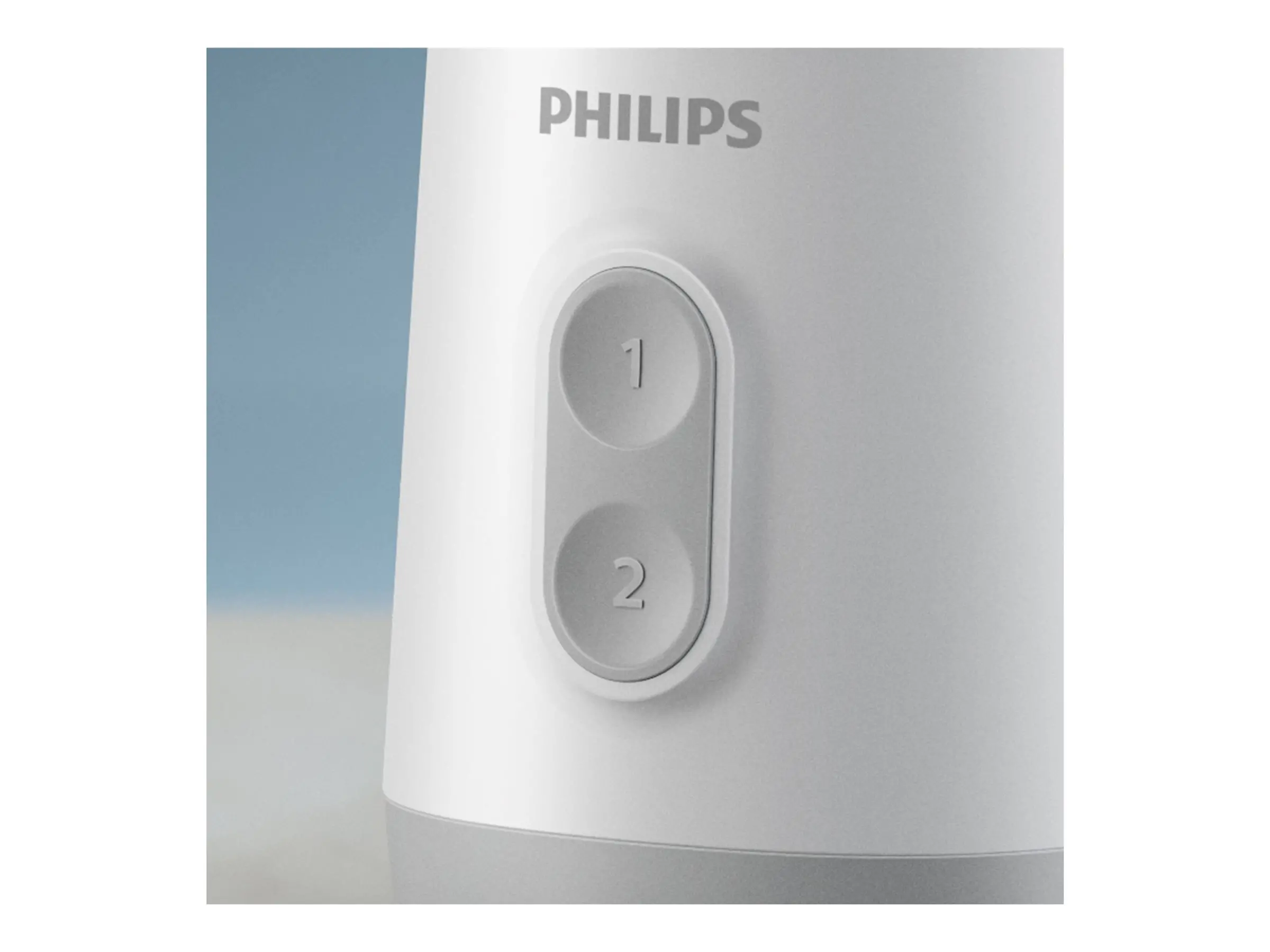 PHILIPS Мини Блендер Series 3000 350W ProBlend 2 настройки на скоростта бяло и метал - image 3