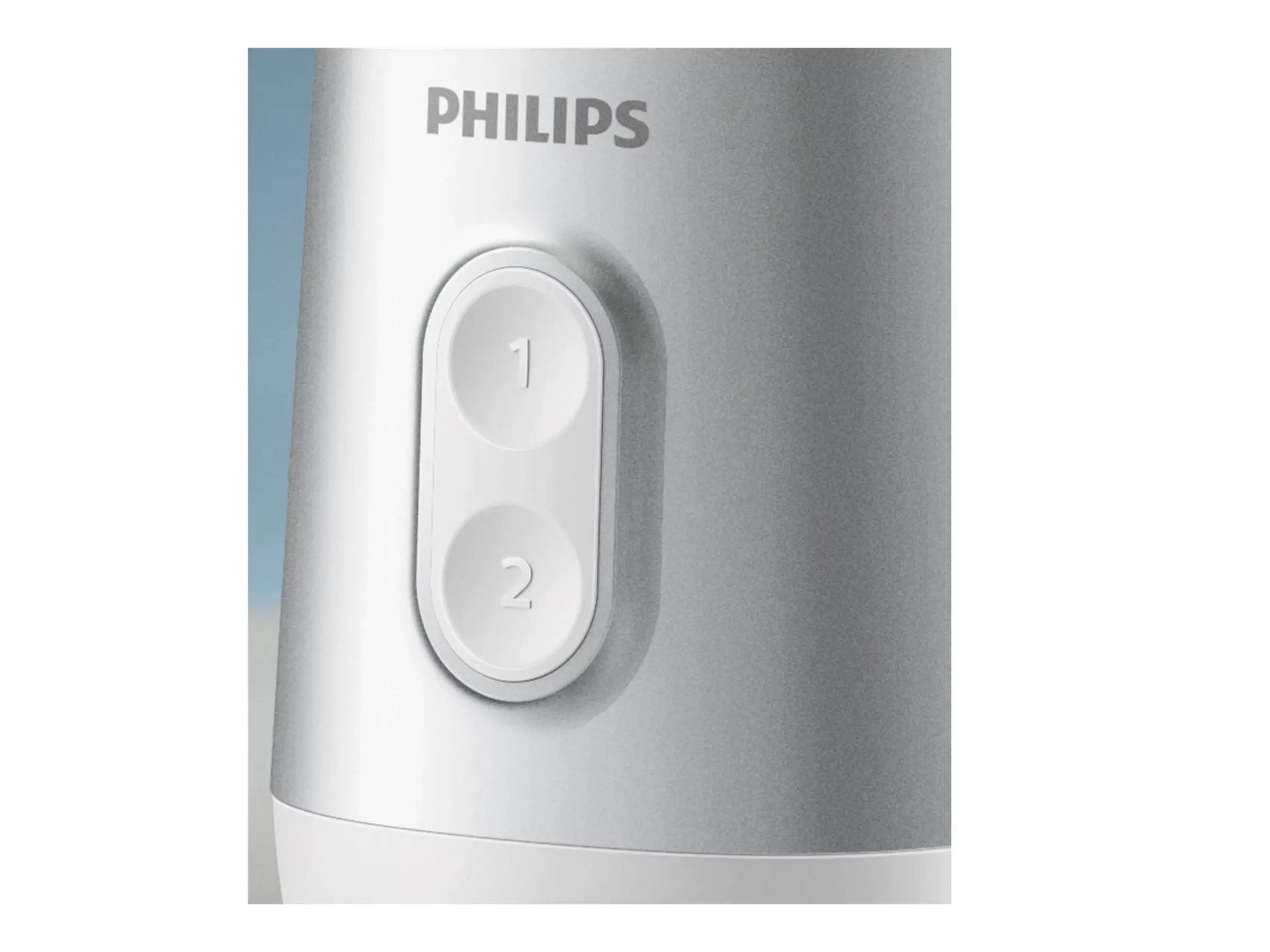PHILIPS Мини Блендер Series 3000 350W ProBlend 2 настройки на скоростта мелачка за подправки бутилка за път бял - image 2