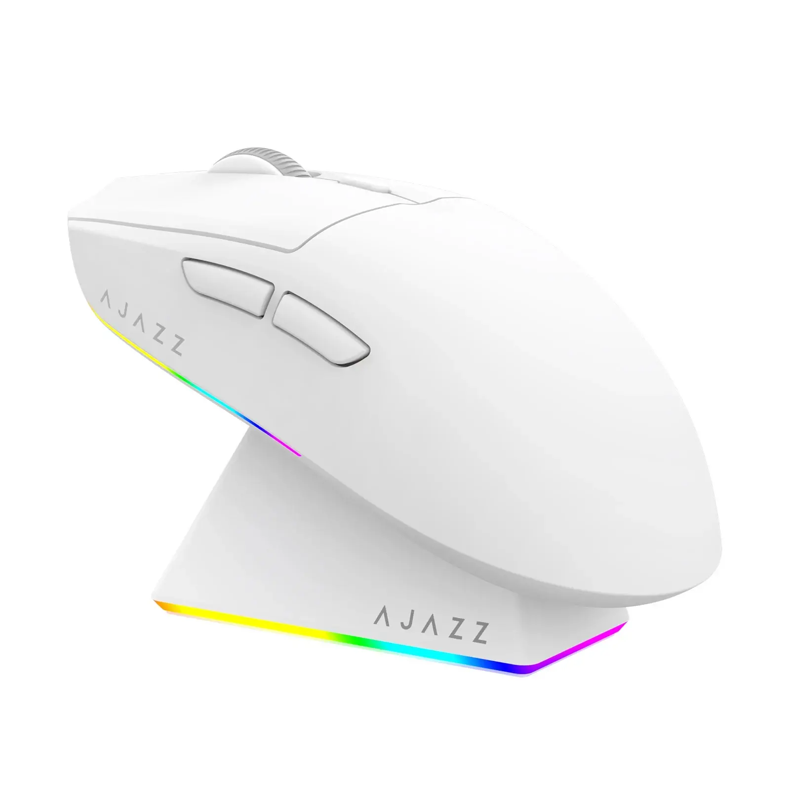 Ajazz професионална геймърска мишка AJ139 V2 MC - Wireless Gaming Mouse - 1K, Magnetic Charging Dock, White - image 2