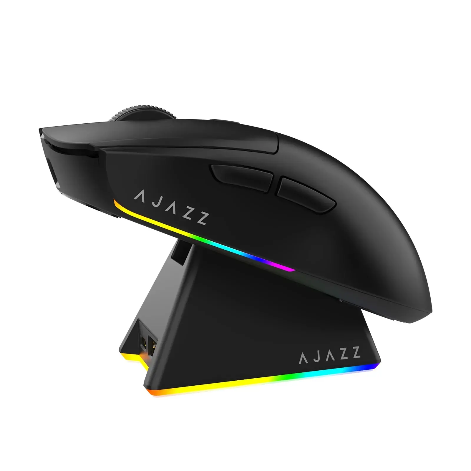 Mouse profesional de gaming Ajazz AJ139 V2 MC - Wireless Gaming Mouse - 1K, Stație de încărcare magnetică, Negru