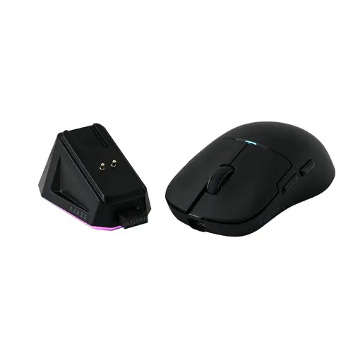 Ajazz професионална геймърска мишка AJ159P MC - Wireless Gaming Mouse - 1K, Magnetic Charging Dock, Black - image 4