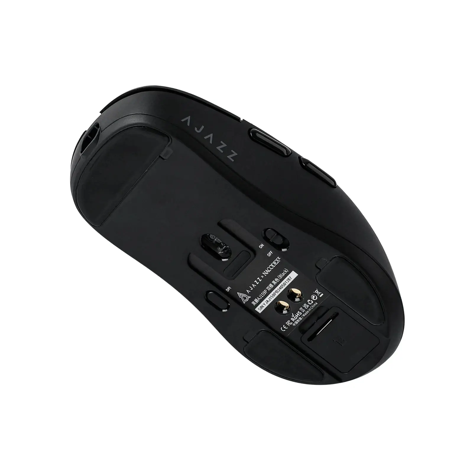 Ajazz mouse profesional de gaming AJ159P MC - Mouse wireless de gaming - 1K, bază de încărcare magnetică, negru - image 8
