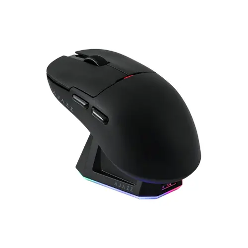 Ajazz επαγγελματικό gaming ποντίκι AJ159P MC - Ασύρματο Gaming Ποντίκι - 1K, Μαγνητική βάση φόρτισης, μαύρο - 1