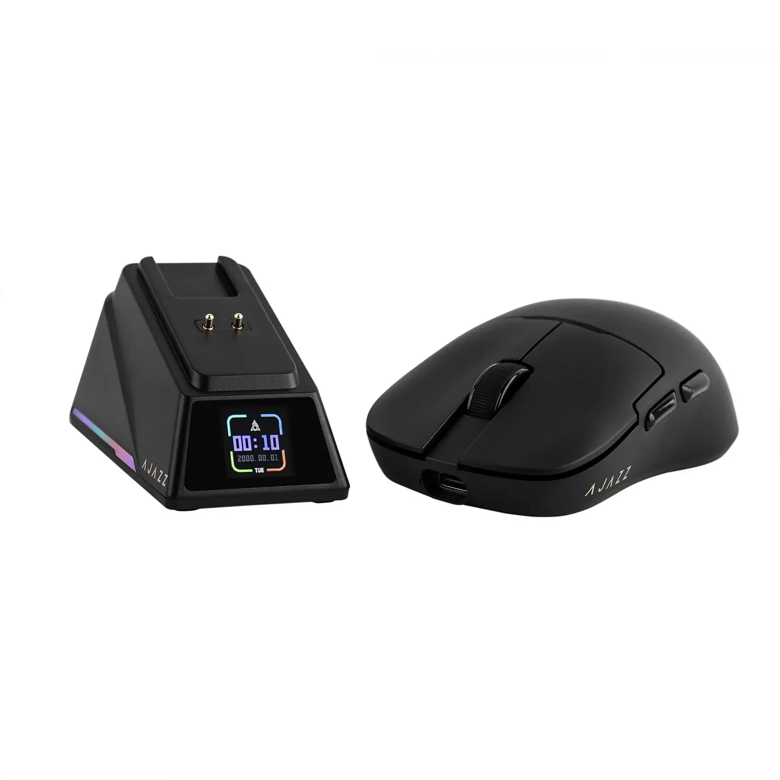 Ajazz επαγγελματικό gaming ποντίκι AJ159 APEX - Ασύρματο Gaming Ποντίκι - 8K, Μαγνητική βάση φόρτισης, Μαύρο - image 5