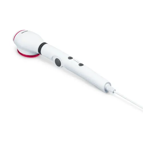 Масажор, Beurer MG 44 infrared massager; Soothing vibration massage; Rotating massage head and 3-way adjustable handle; Infrared heat; 3 function levels; 4 interchangeable massage attachments