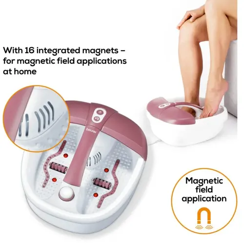 Масажор, Beurer FB 35 Foot spa with aromatherapy, Foot spa with pedicure, temperature control, massage & magnetic field application; 3 attachments; 3 functions - image 4