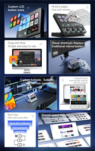 Ajazz стрийминг хъб/дек Streaming HUB AKP05E PRO Black - image 11