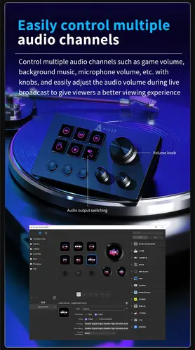Ajazz κέντρο/πλατφόρμα streaming Streaming HUB AKP03E Μαύρο - 10
