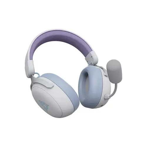 Ajazz ασύρματα ακουστικά gaming Wireless Gaming Headphones - AHM08 MAX Purple, White, Blue - Bluetooth, 2.4G - 1