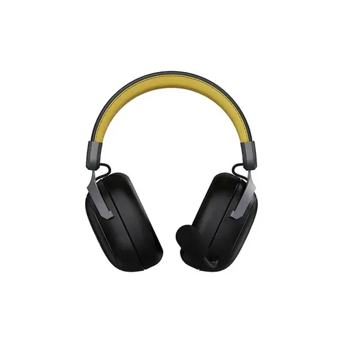 Ajazz căști gaming fără fir Wireless Gaming Headphones - AHM08 MAX Black, Gray, Yellow - Bluetooth, 2.4G - 2