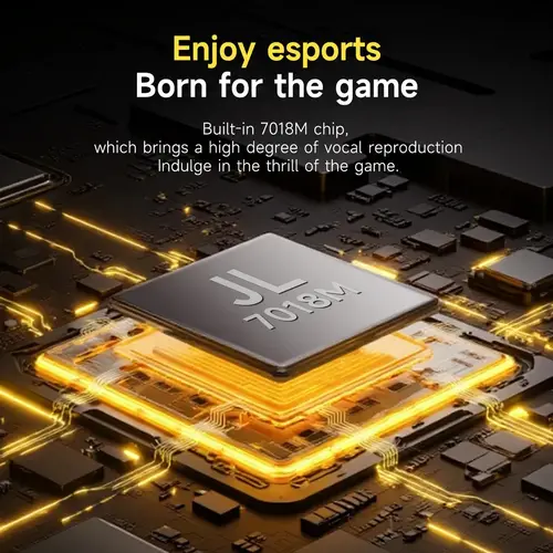 Ajazz безжични геймърски слушалки Wireless Gaming Headphones - AHM08 MAX Black, Gray, Yellow - Bluetooth , 2.4G - image 7