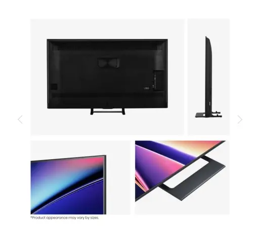 Телевизор, Hisense 50" E8Q, 4K Ultra HD 3840x2160, ULED, Quantum Dot,144 Hz,HDR 10+, HLG, Dolby Vision, DTS Virtual X, Smart TV, WiFi, Light Sensor, BT, Anyview Cast, 4xHDMI, 2xUSB, LAN, CI+, DVB-T2/C/S2, Singale Stand, Black - image 2