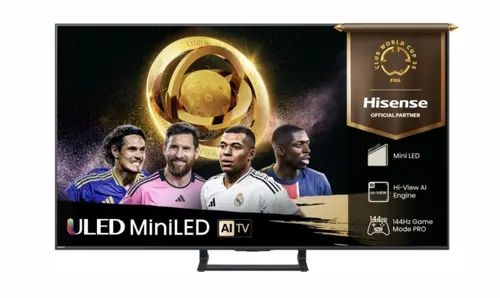 Телевизор, Hisense 50" E8Q, 4K Ultra HD 3840x2160, ULED, Quantum Dot,144 Hz,HDR 10+, HLG, Dolby Vision, DTS Virtual X, Smart TV, WiFi, Light Sensor, BT, Anyview Cast, 4xHDMI, 2xUSB, LAN, CI+, DVB-T2/C/S2, Singale Stand, Black