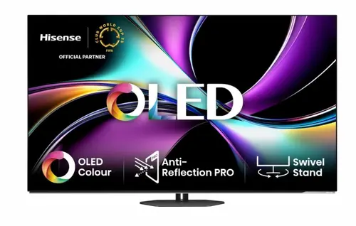 Televizor, Hisense 55" A85Q, 4K UHD OLED Smart TV, 120Hz, 1000 nits, HDMI 2.1, Game Mode Pro, AMD FreeSync Premium, Dolby Vision IQ & Atmos - 1