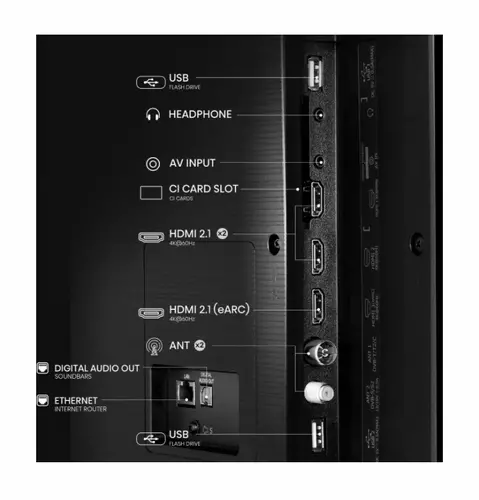 Телевизор, Hisense 85" E7Q, 4K Ultra HD 3840x2160, Quantum Dot, 60Hz, Light Sensor,IPS, HDR 10+, HLG, Dolby Vision IQ, Dolby Atmos, Smart TV, WiFi 5GHz, WiFi Direct, BT, Anyview Cast, 3xHDMI, 2xUSB, LAN, CI+, DVB-T2/C/S2, Black - image 3