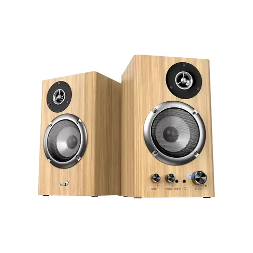 Genius ηχεία Speakers 2.0 - SP-HF1812BT - 50W RMS, Bluetooth 5.3, Pine Wood - 1