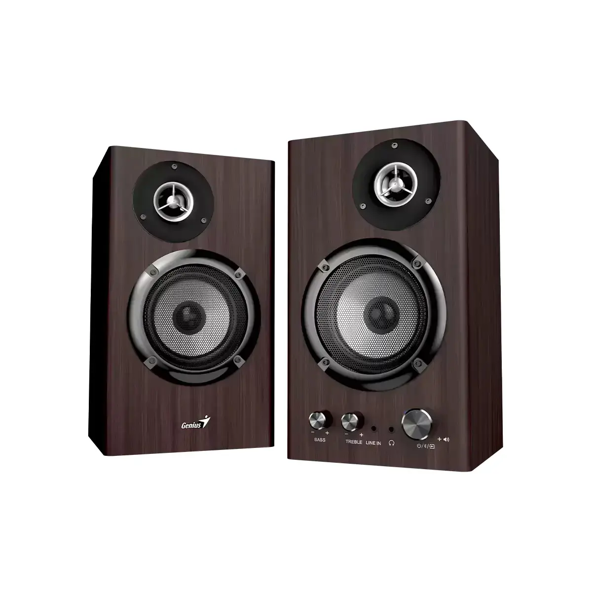 Genius тонколони Speakers 2.0 - SP-HF1812BT - 50W RMS, Bluetooth 5.3, Dark Brown - image 2