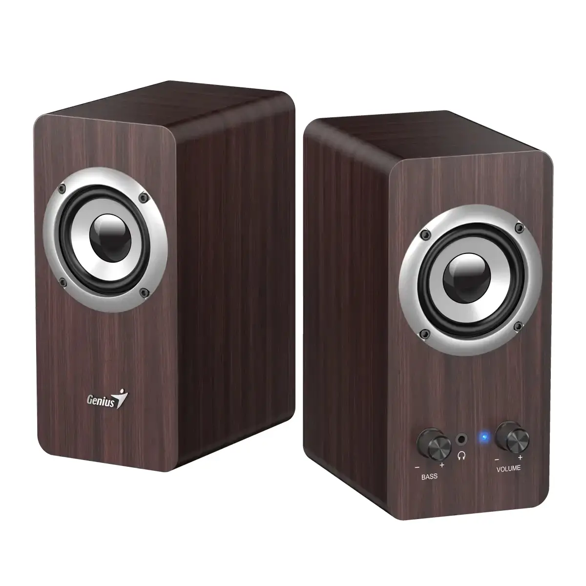Genius тонколони Speakers 2.0 - SP-HF400 - 10W RMS, Dark Brown - image 1