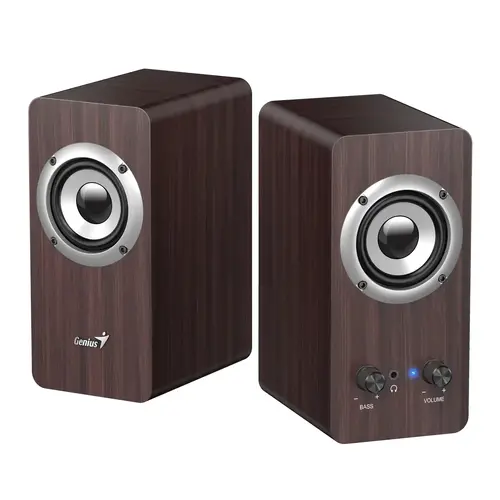 Genius тонколони Speakers 2.0 - SP-HF400 - 10W RMS, Dark Brown - image 1