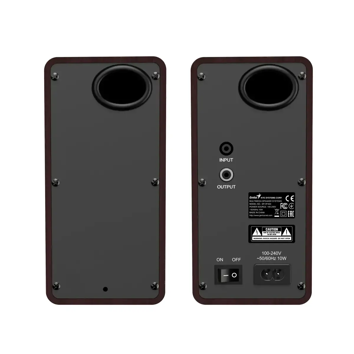 Genius тонколони Speakers 2.0 - SP-HF400 - 10W RMS, Dark Brown - image 2