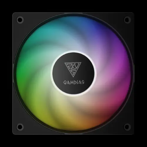Gamdias Комплект вентилатори Fan Pack 3-in-1 3x120mm - NOTUS M1-1203 ARGB, Swappable Fan Blades (Reverse Fan Blades Included), A-RGB - image 1
