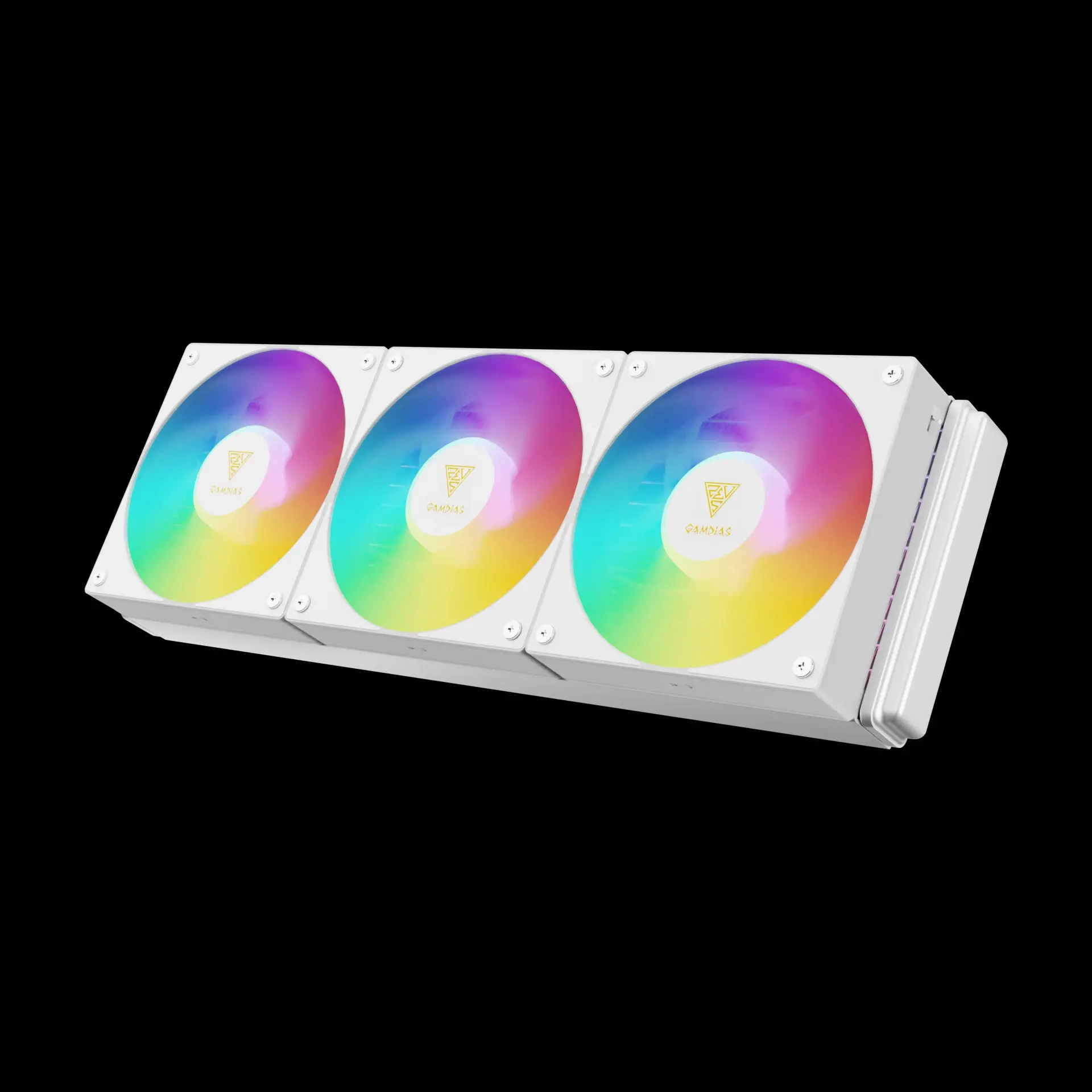 Gamdias водно охлаждане Water Cooling 360mm - AURA GL360 v2 WH - aRGB - image 5