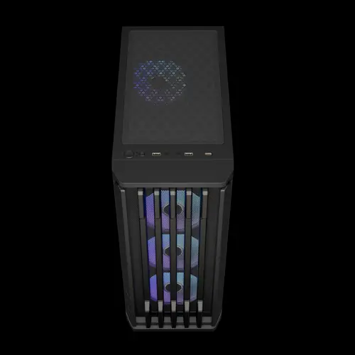 Gamdias кутия Case ATX - AURA GC11 ARGB Black - USB-C - image 2