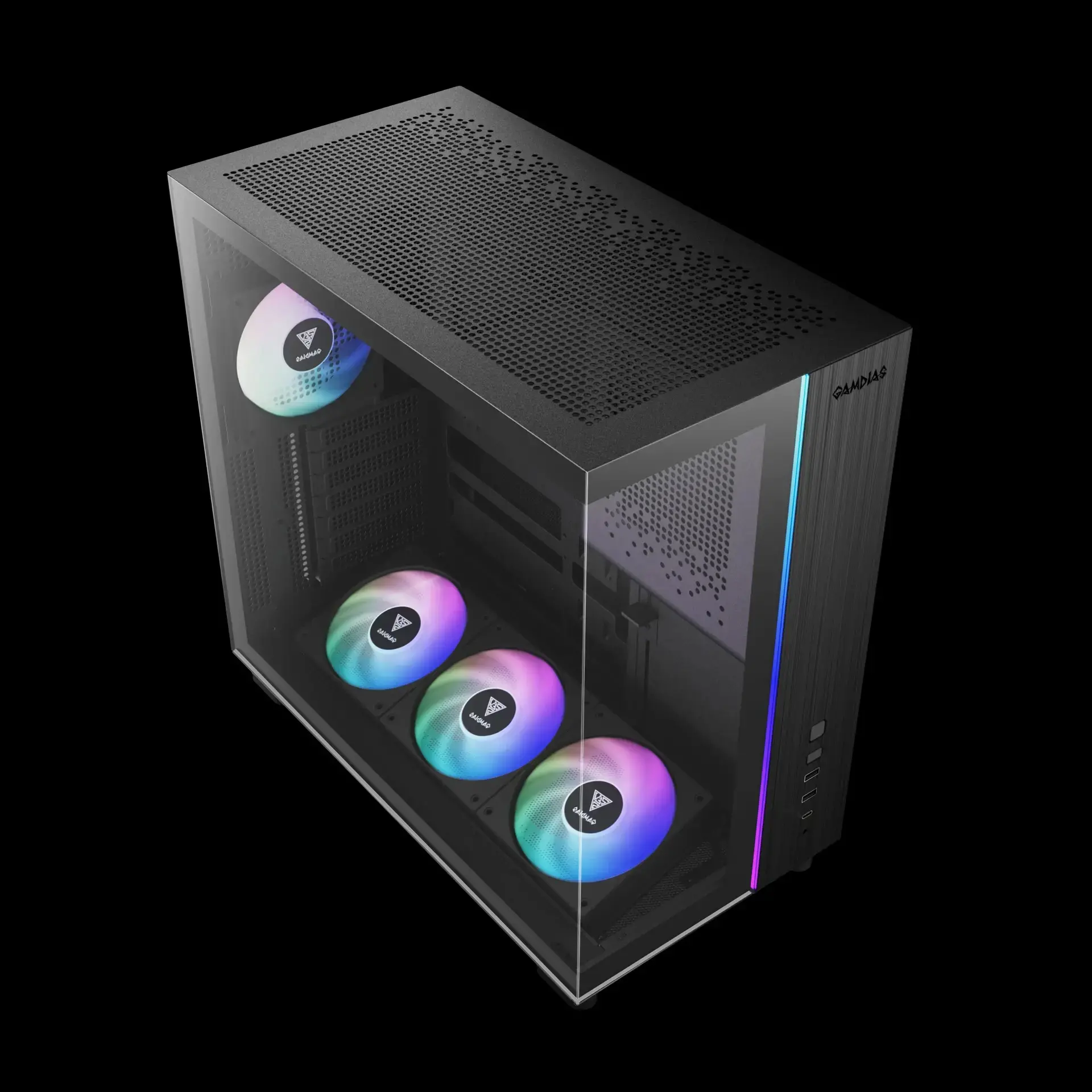 Gamdias кутия Case ATX - ATLAS M4 - A-RGB, USB-C - image 2