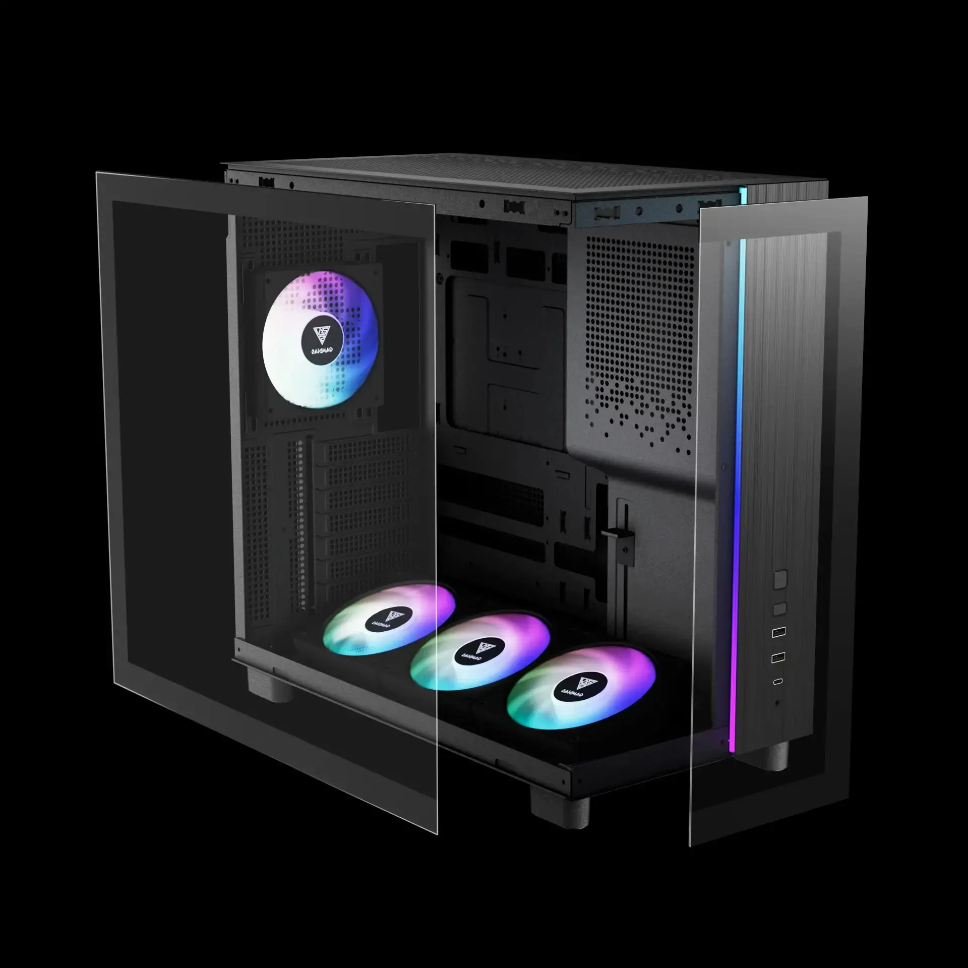 Gamdias кутия Case ATX - ATLAS M4 - A-RGB, USB-C - image 3