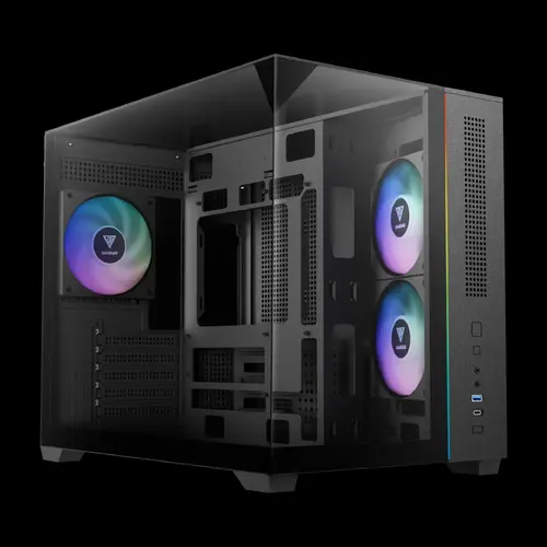 Gamdias кутия Case mATX - ATLAS M3M - A-RGB, USB-C - image 1