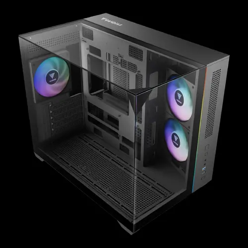 Gamdias кутия Case mATX - ATLAS M3M - A-RGB, USB-C - image 3